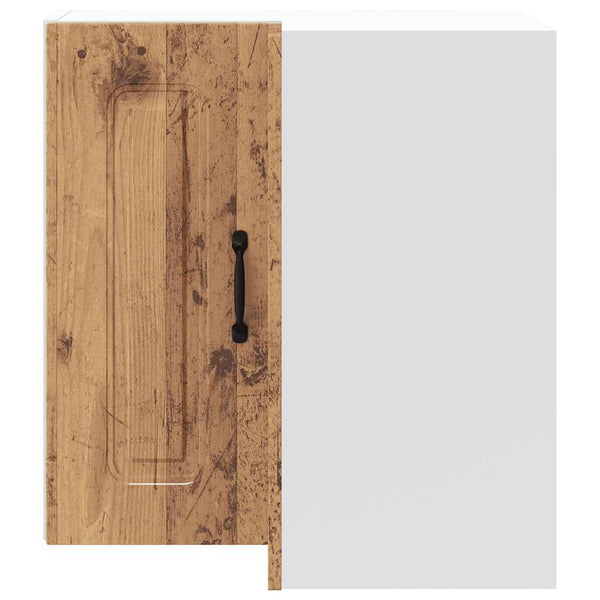 Küchen Eckhängeschrank Altholz-Optik