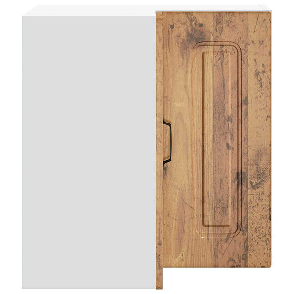 Küchen Eckhängeschrank Altholz-Optik