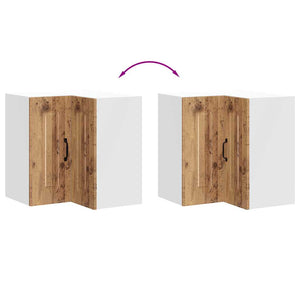 Küchen Eckhängeschrank Altholz-Optik