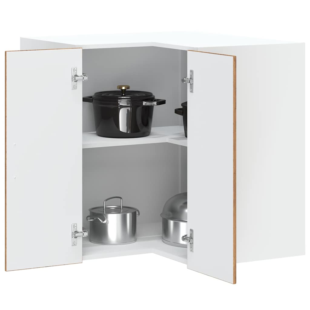 Küchen Eckhängeschrank Altholz-Optik