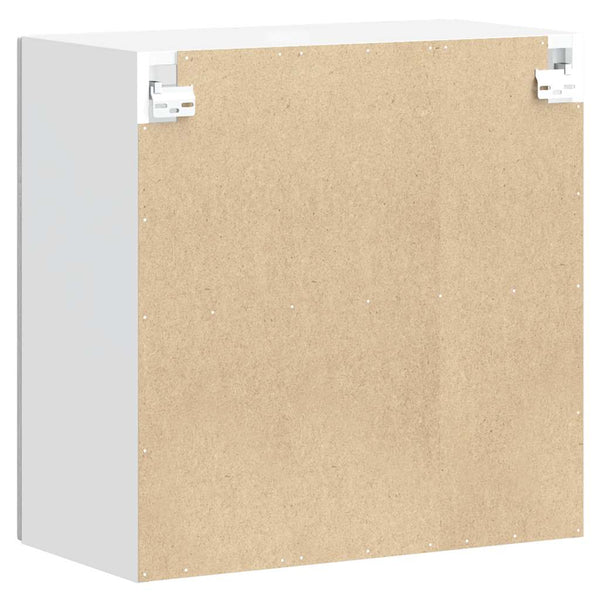 Küchen Hängeschrank Grau Sonoma mit Glastür