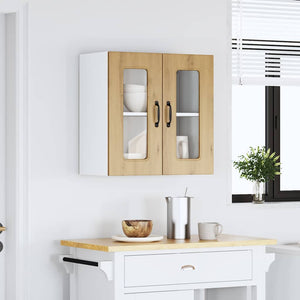 Küchen-Hängeschrank Kalmar Eiche mit Glastür