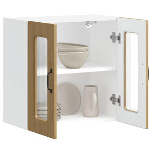 Küchen-Hängeschrank Kalmar Eiche mit Glastür