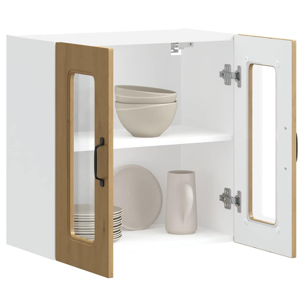 Küchen-Hängeschrank Kalmar Eiche mit Glastür