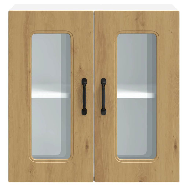 Küchen-Hängeschrank Kalmar Eiche mit Glastür