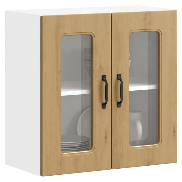 Küchen-Hängeschrank Kalmar Eiche mit Glastür