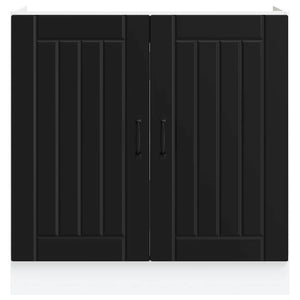 Spülenunterschrank Lucca, Schwarz