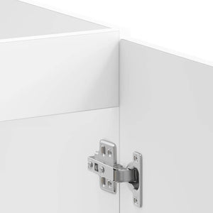 Spülenunterschrank Lucca, Hochglanz Weiß