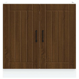 Spülenunterschrank Lucca Braun Eichenoptik