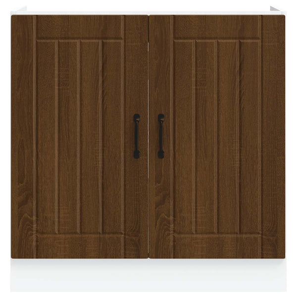 Spülenunterschrank Lucca Braun Eichenoptik
