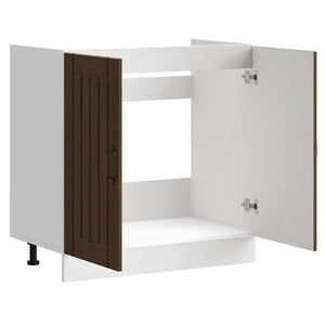 Spülenunterschrank Lucca Braun Eichenoptik
