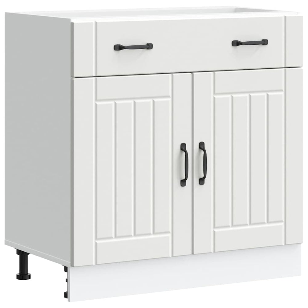 Küchen Unterschrank Lucca Weiß