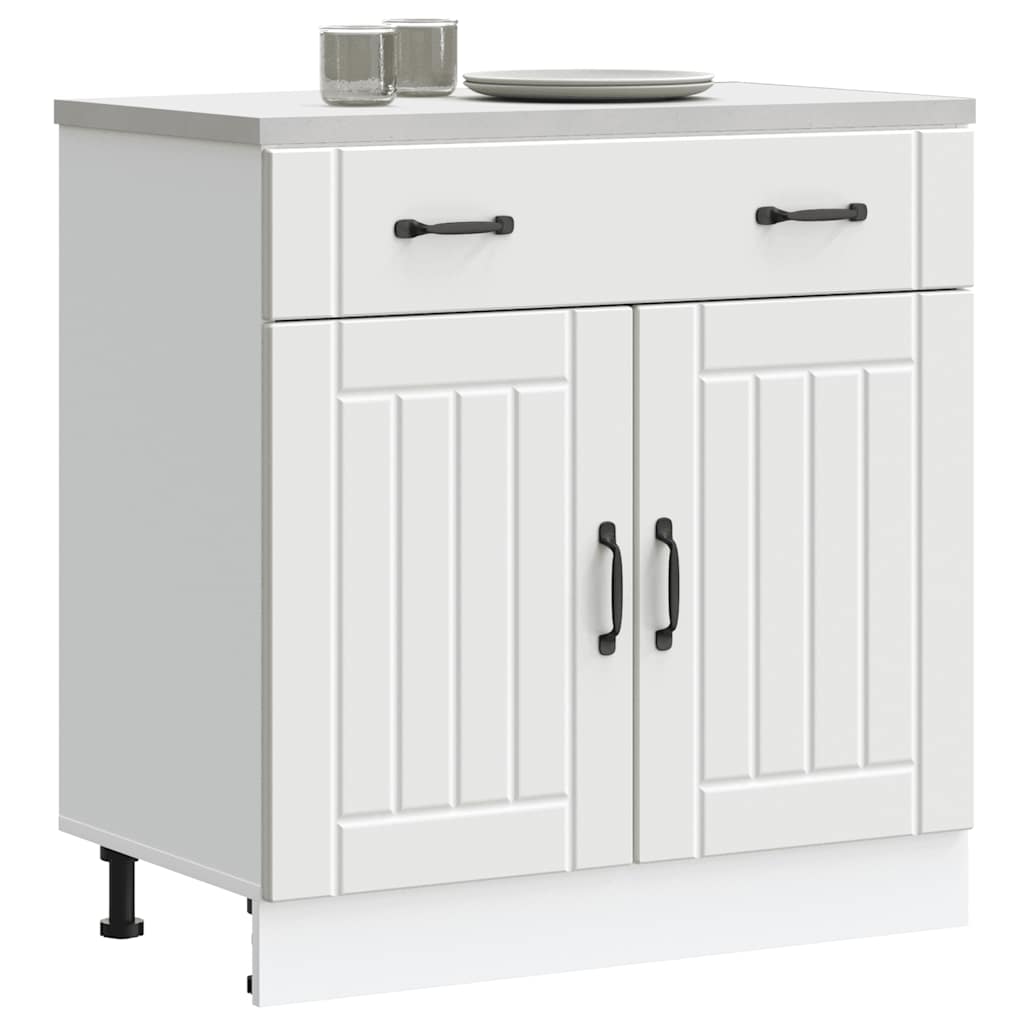 Küchen Unterschrank Lucca Weiß