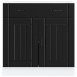 Küchen Unterschrank Lucca Schwarz