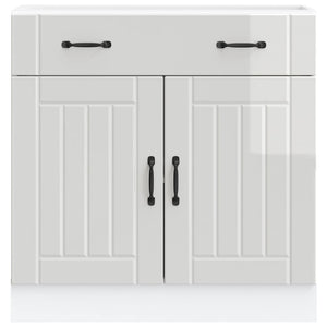 Küchen Unterschrank Hochglanz Weiß