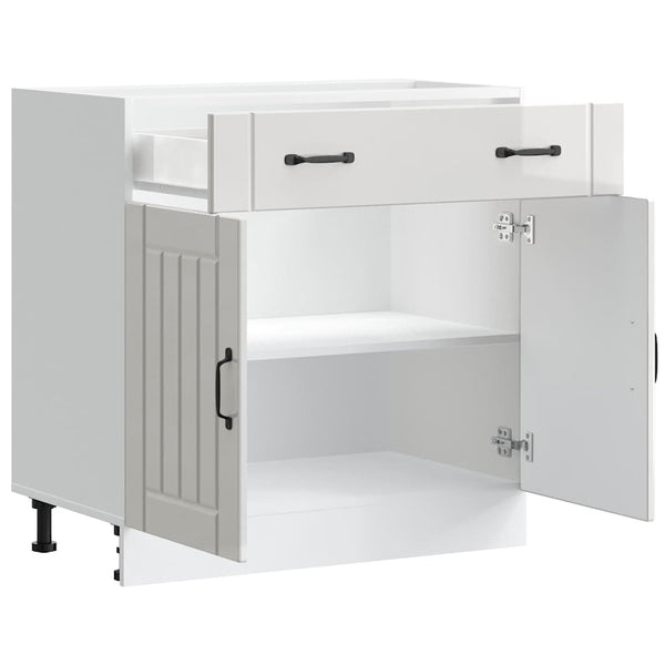 Küchen Unterschrank Hochglanz Weiß