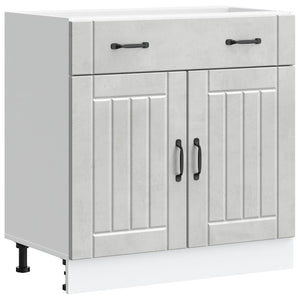 Küchen Unterschrank Betongrau