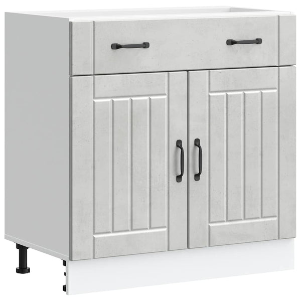 Küchen Unterschrank Betongrau