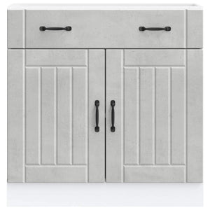 Küchen Unterschrank Betongrau