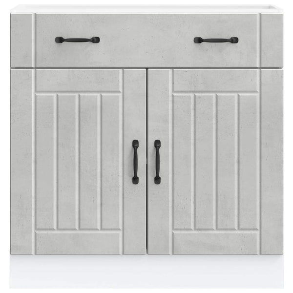 Küchen Unterschrank Betongrau