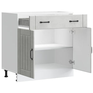 Küchen Unterschrank Betongrau