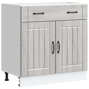 Küchen Unterschrank Grau Sonoma Holz