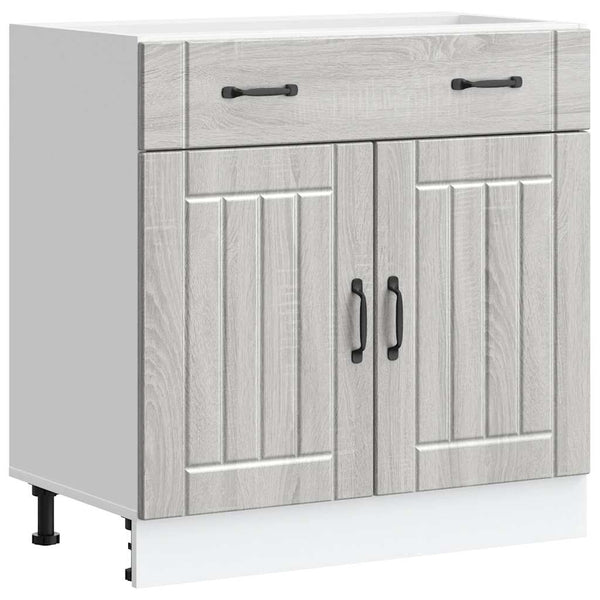 Küchen Unterschrank Grau Sonoma Holz