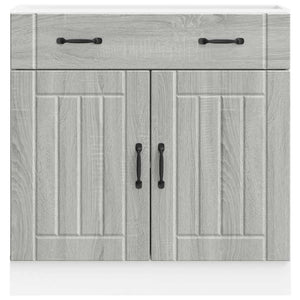 Küchen Unterschrank Grau Sonoma Holz