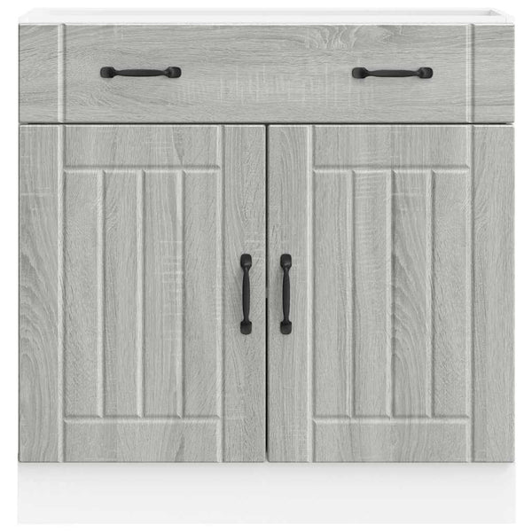 Küchen Unterschrank Grau Sonoma Holz