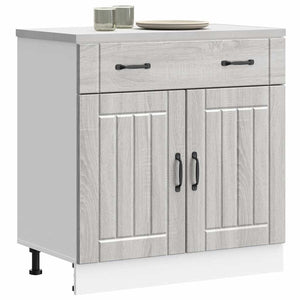 Küchen Unterschrank Grau Sonoma Holz