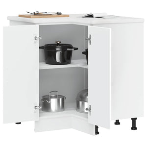 Lucca Küchen-Eckunterschrank, Weiß