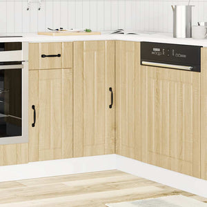 vidaXL Meuble bas d'angle de cuisine Lucca Chêne Sonoma Bois d'ingénierie