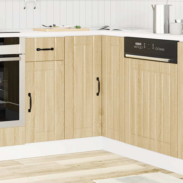 vidaXL Meuble bas d'angle de cuisine Lucca Chêne Sonoma Bois d'ingénierie