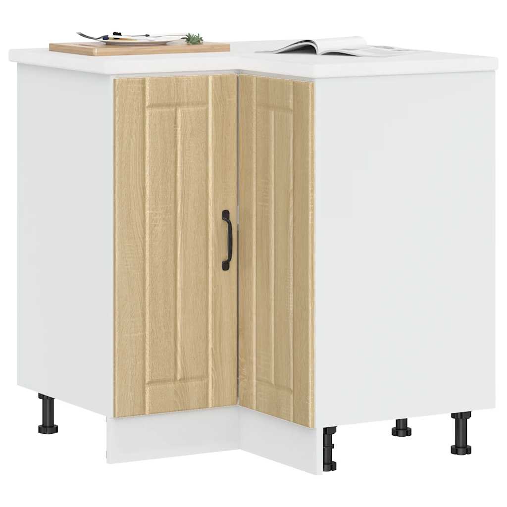 vidaXL Meuble bas d'angle de cuisine Lucca Chêne Sonoma Bois d'ingénierie