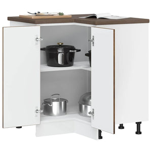 Küchen Eckunterschrank Räuchereiche