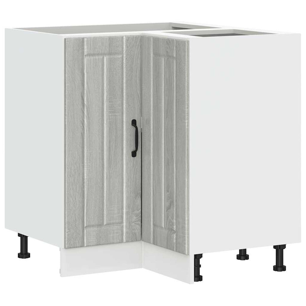 Küchen Eckunterschrank Grau Sonoma