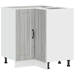 Küchen Eckunterschrank Grau Sonoma