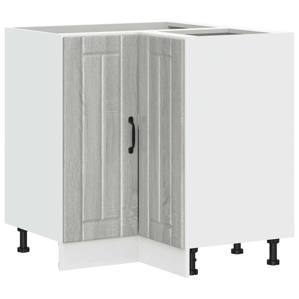 Küchen Eckunterschrank Grau Sonoma