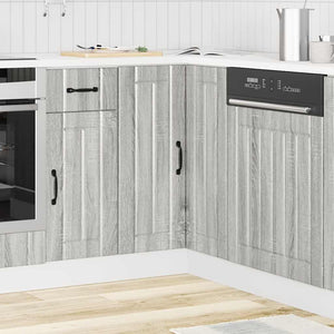 Küchen Eckunterschrank Grau Sonoma