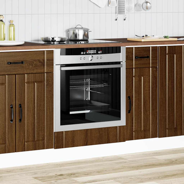 Herdumbauschrank Lucca Eichenoptik Braun