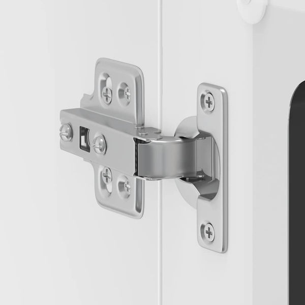 Küchen Hängeschrank Lucca mit Glastür Schwarz