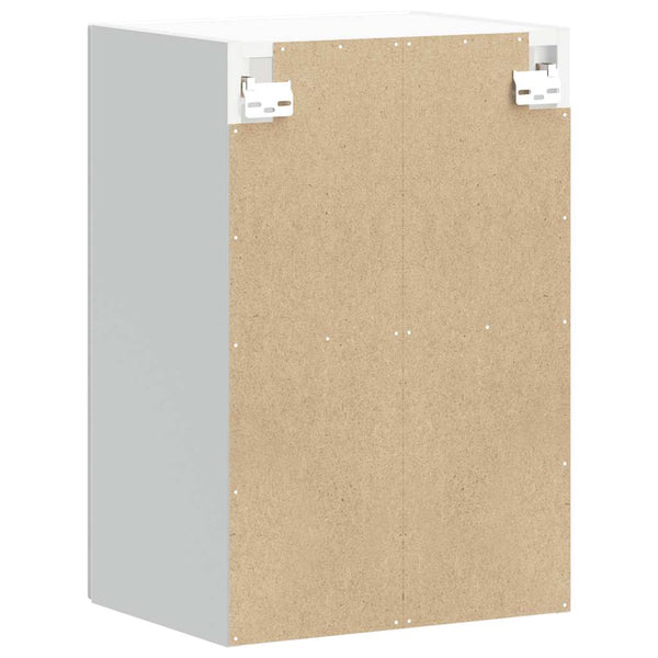 Küchen Hängeschrank Lucca, Hochglanz Weiß, Glastür
