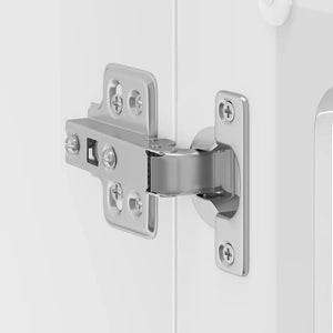 Küchen Hängeschrank Lucca, Hochglanz Weiß, Glastür
