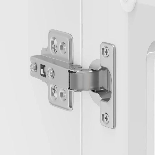 Küchen Hängeschrank Lucca, Hochglanz Weiß, Glastür