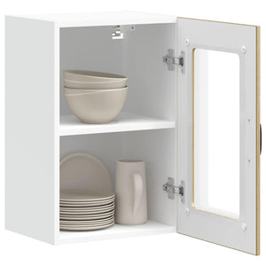 Küchen Hängeschrank Lucca Sonoma-Eiche Glastür