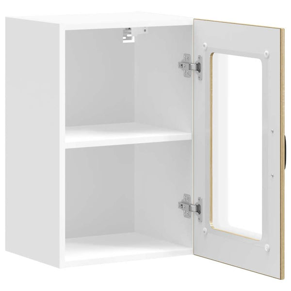 Küchen Hängeschrank Lucca Sonoma-Eiche Glastür