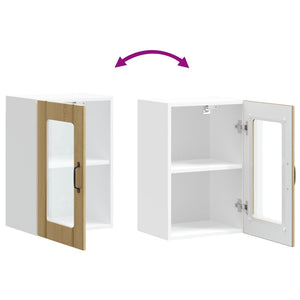 Küchen Hängeschrank Lucca Sonoma-Eiche Glastür