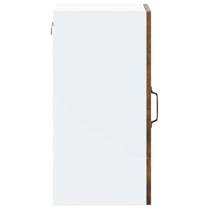 Küchen Hängeschrank Räuchereiche mit Glastür