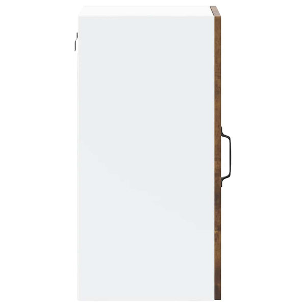 Küchen Hängeschrank Räuchereiche mit Glastür