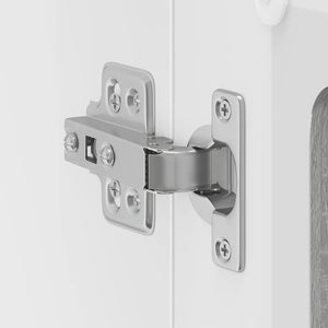 Küchen Hängeschrank Grau Sonoma mit Glastür